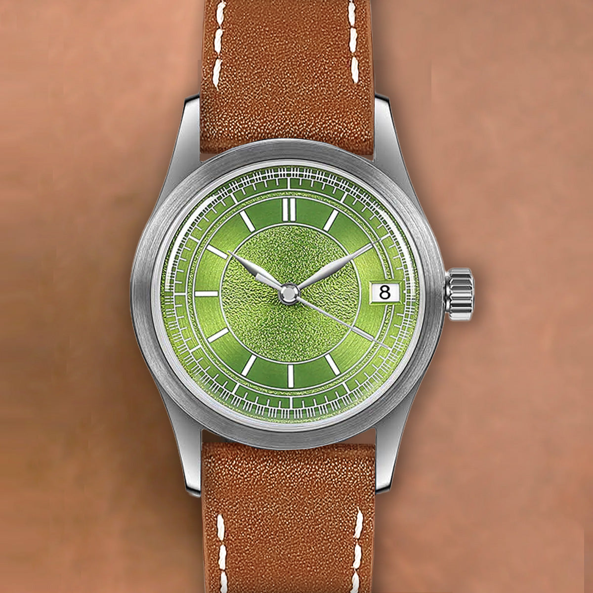 Boderry HOU BD-A13-02 Stainless Steel 80 Hours Power Reserve Green