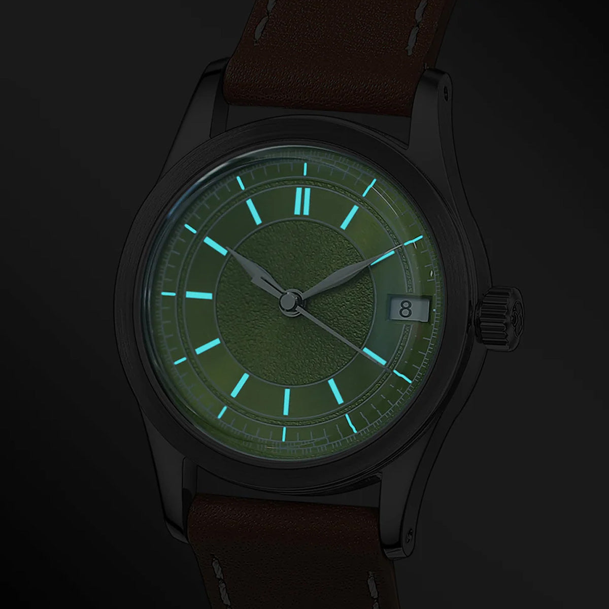 Boderry HOU BD-A13-02 Stainless Steel 80 Hours Power Reserve Green