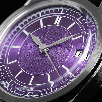 Boderry HOU BD-A13-03 Stainless Steel 80 Hours Power Reserve Purple