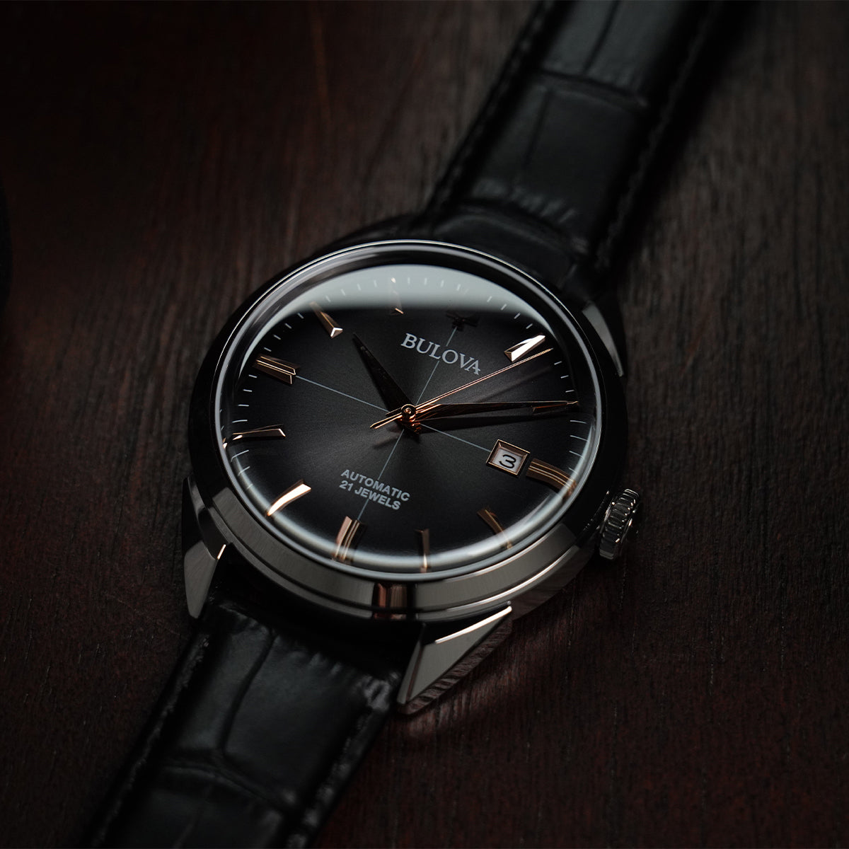 Bulova Sutton Classic BLV 96B422 Black Dial