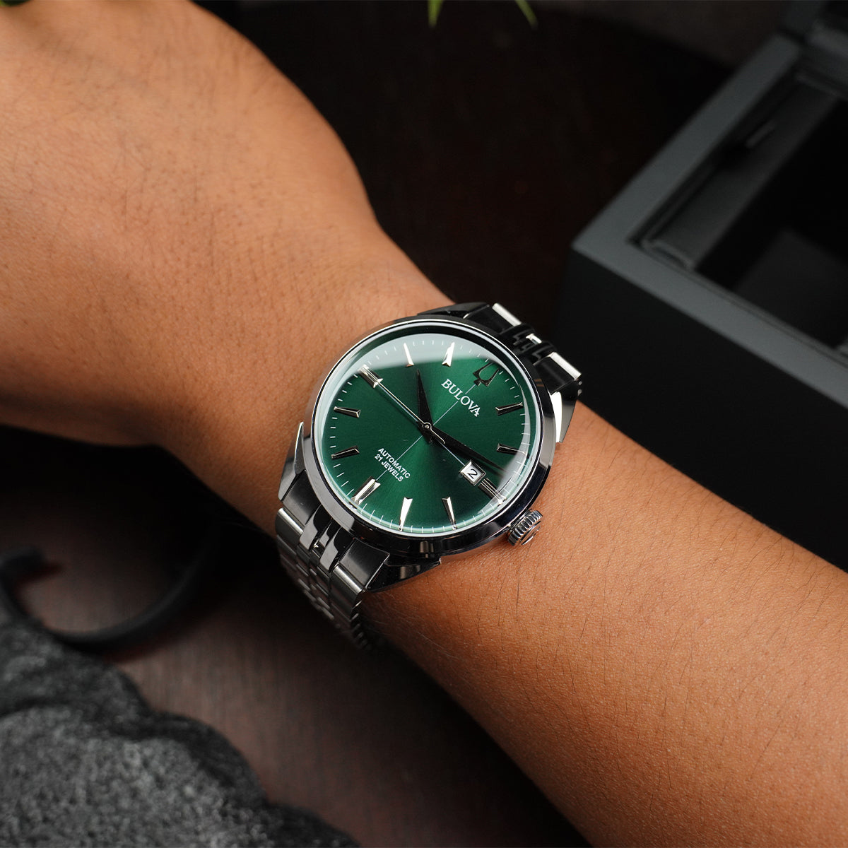 Bulova Sutton Classic BLV 96B424 Green Dial