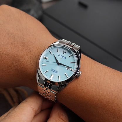 Bulova Sutton Classic BLV 96B423 Aqua Blue Dial