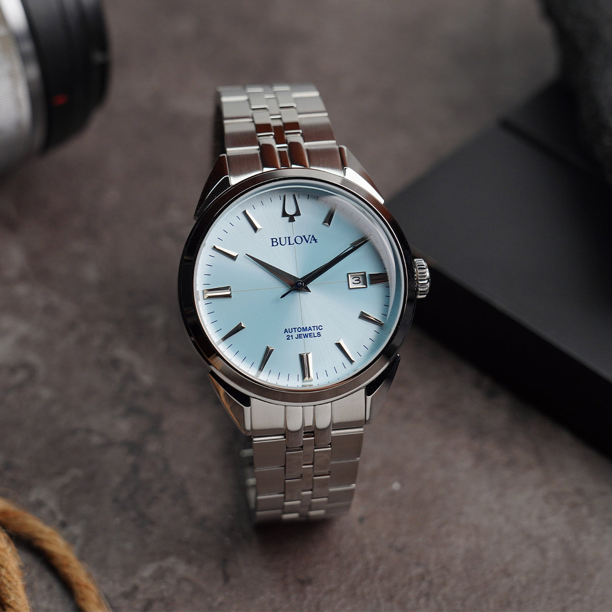 Bulova Sutton Classic BLV 96B423 Aqua Blue Dial