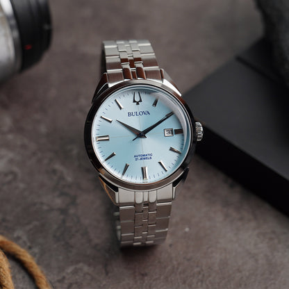 Bulova Sutton Classic BLV 96B423 Aqua Blue Dial