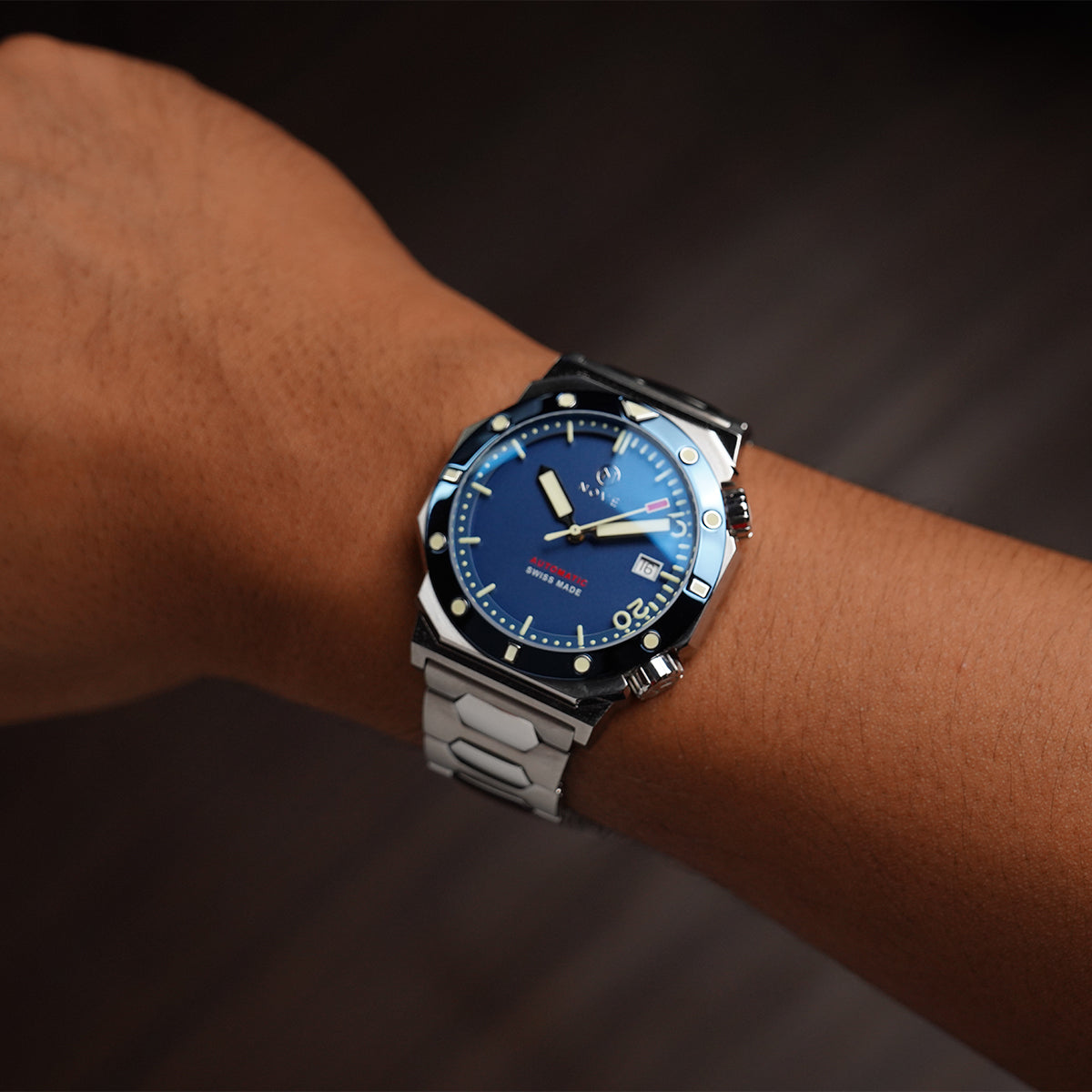 Marine M003-07 Blue Sand Blast Dial