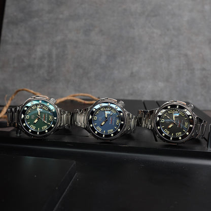 Atlantean II N001-07 Black Plated Sand Blast Dial