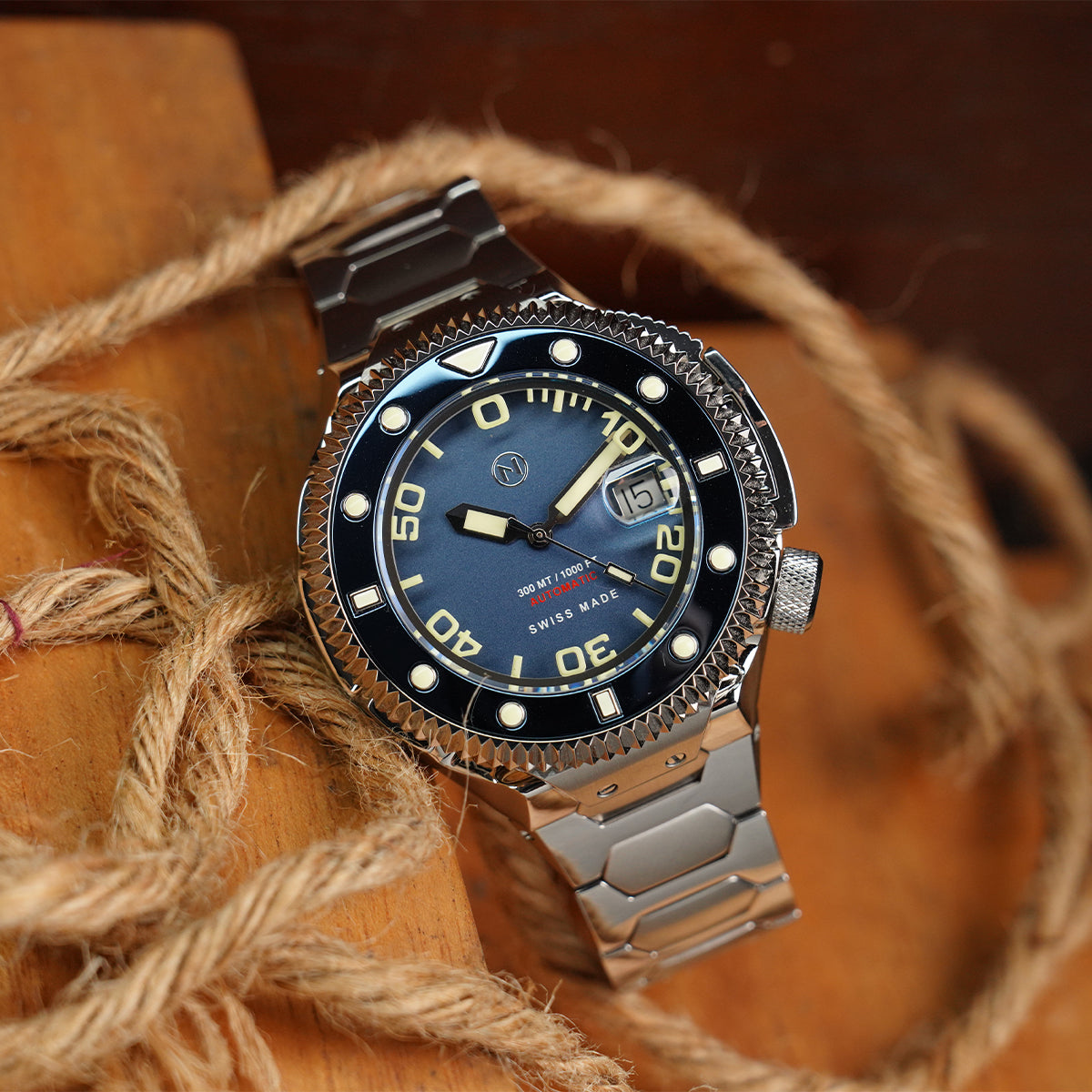 Atlantean II N002-07 Blue Sand Blast Dial