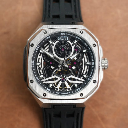 Bonest Gatti Reverse Gravity BG5802-A1 Silver Steel Case