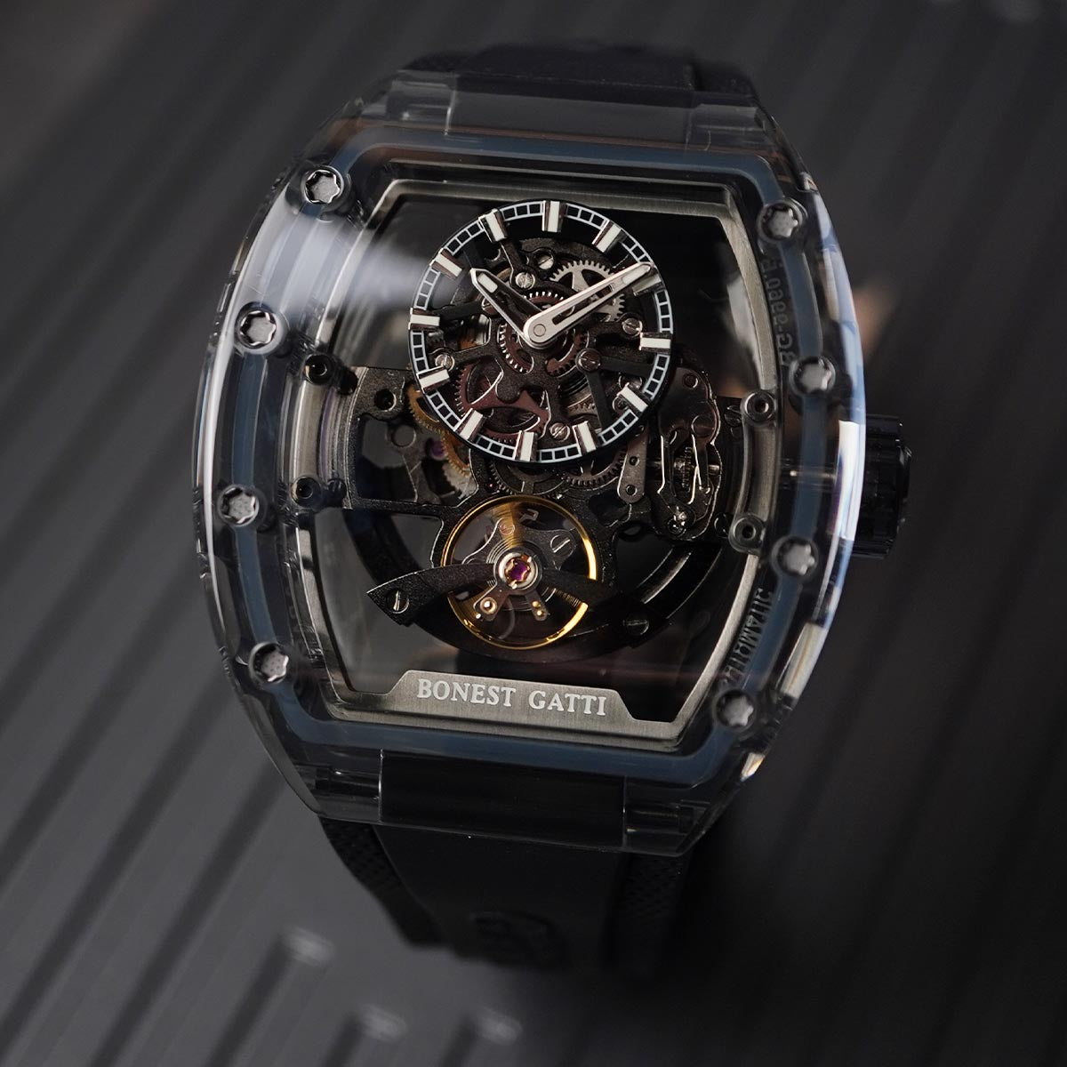 Bonest Gatti Ghost Speed BG9960 Synthetic Mineral Case - Horology Story Youtube Store