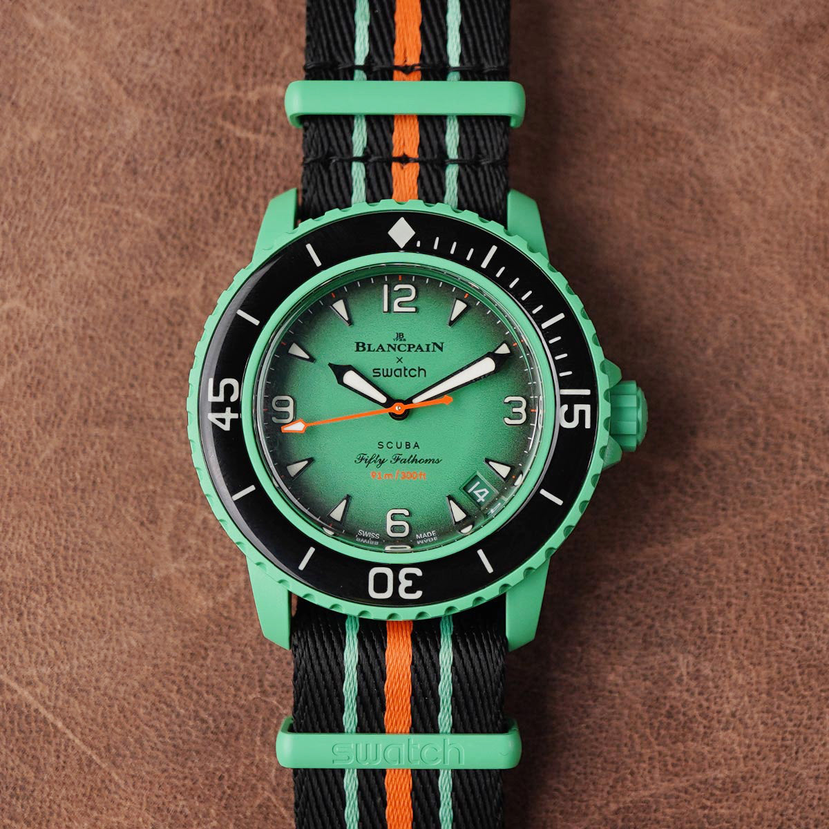 Swatch X Blancpain Indian Ocean Green Bioceramic - Horology Story Youtube Store