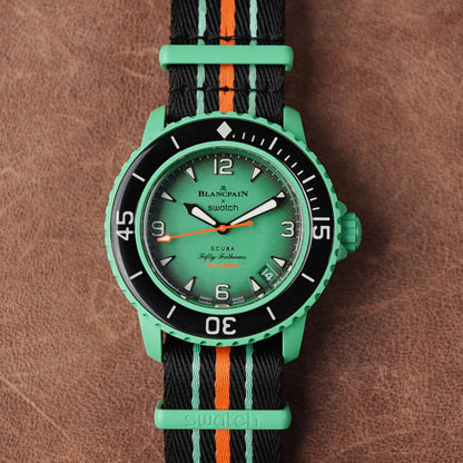 Swatch X Blancpain Indian Ocean Green Bioceramic - Horology Story Youtube Store