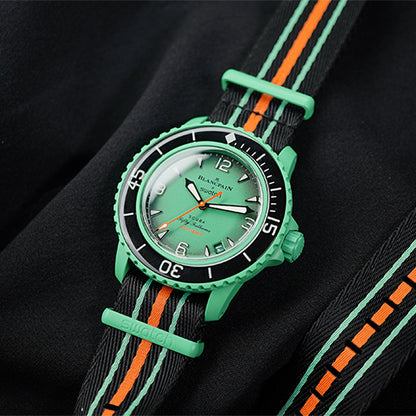 Swatch X Blancpain Indian Ocean Green Bioceramic - Horology Story Youtube Store