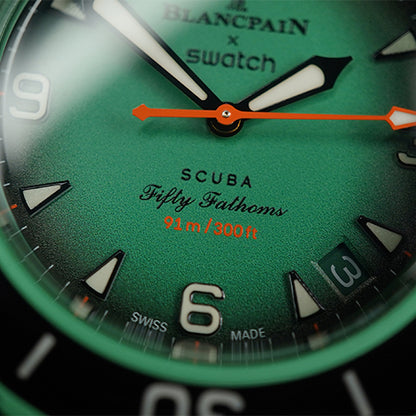 Swatch X Blancpain Indian Ocean Green Bioceramic - Horology Story Youtube Store