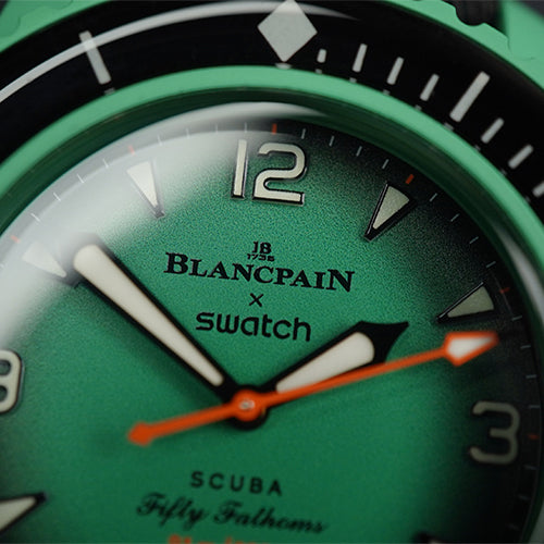 Swatch X Blancpain Indian Ocean Green Bioceramic - Horology Story Youtube Store