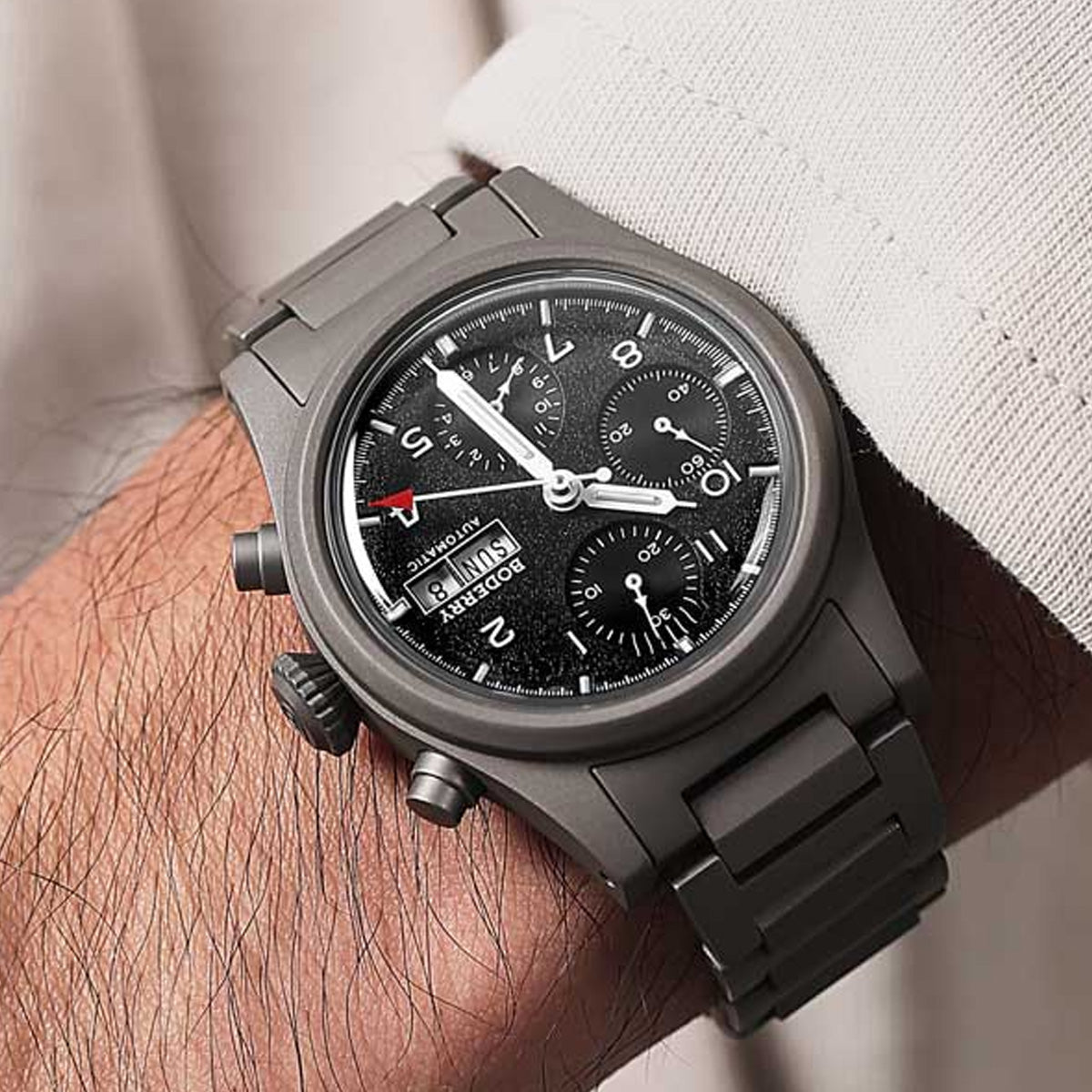 Boderry Landmaster Crhonograph Black Dial (Early Bird)