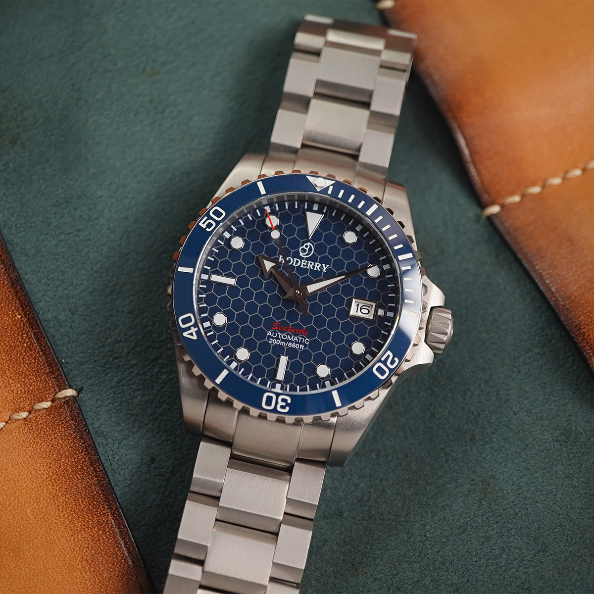 Boderry Seaturtle Ocean 100m Titanium Bracelet - Horology Story Youtube Store