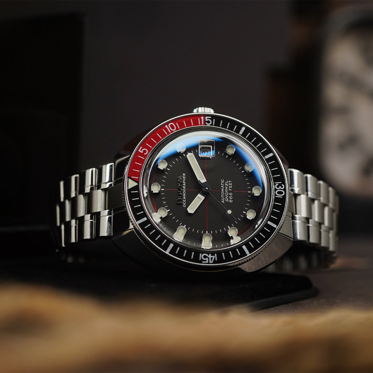 Bulova Oceanographer BLV 98B320 Black Dial (Coke)