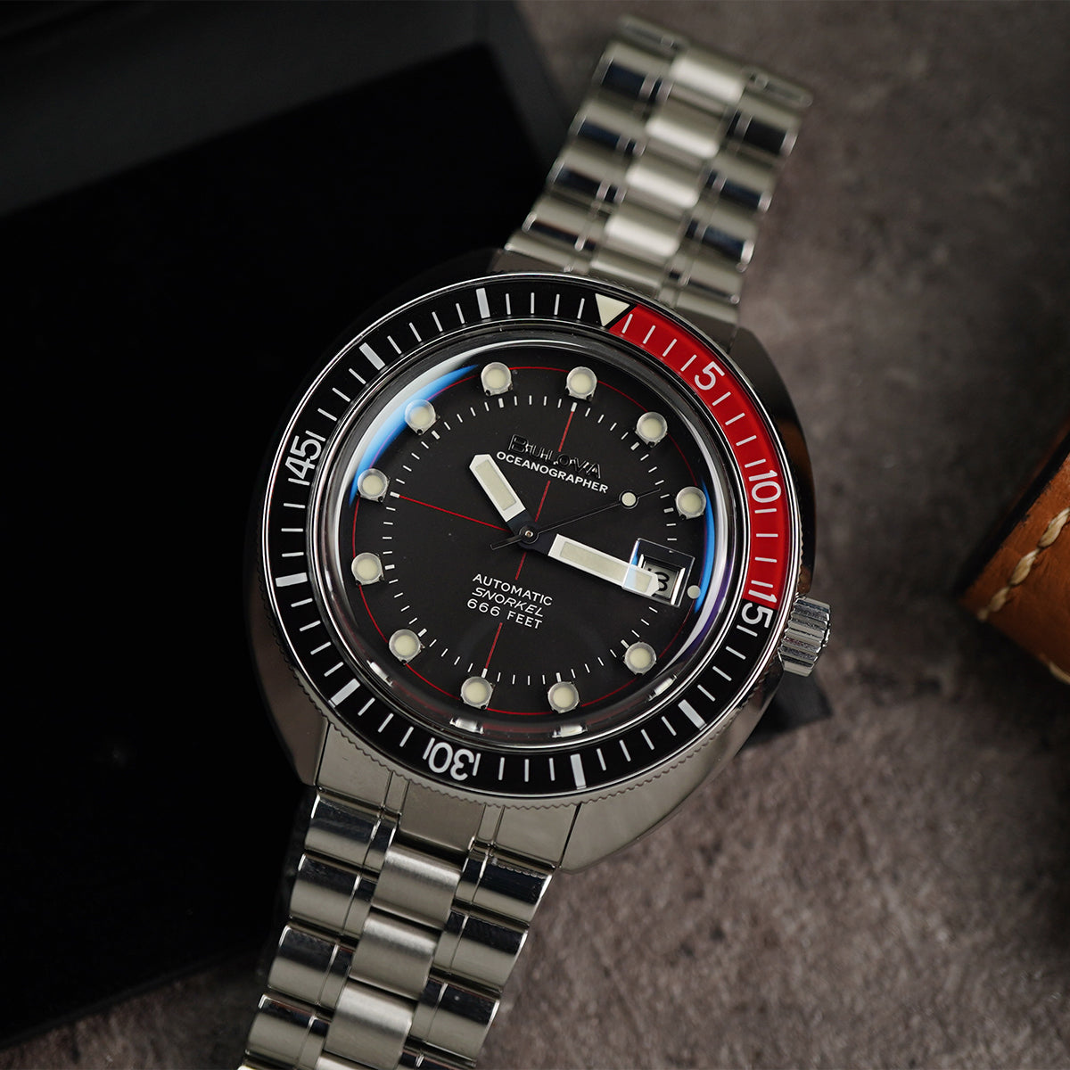 Bulova Oceanographer BLV 98B320 Black Dial (Coke)