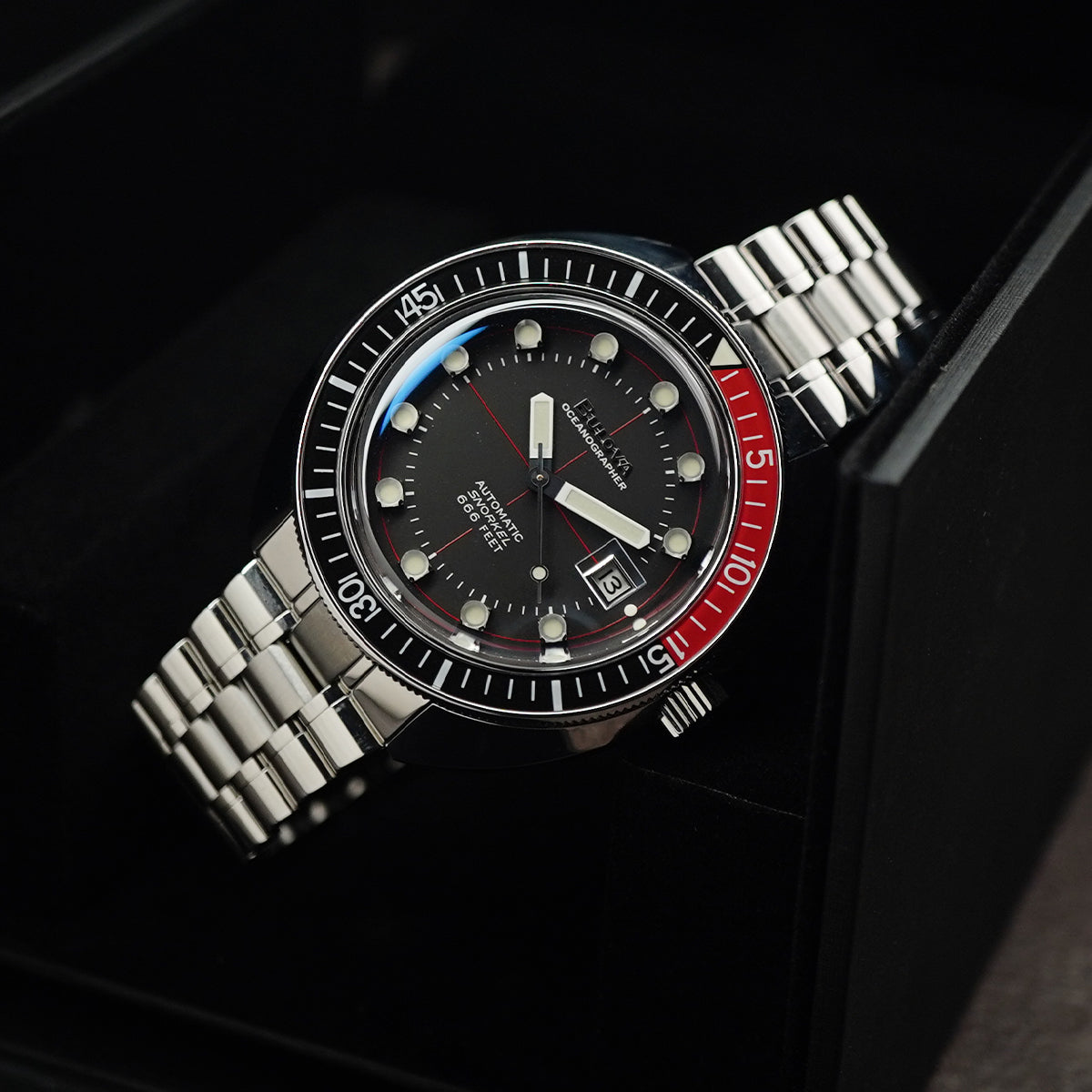 Bulova Oceanographer BLV 98B320 Black Dial (Coke)