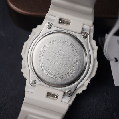 Casio Baby-G 37.9mm BGD-565SC-4 Resin White Pastel Case Pink Dial - Horology Story Youtube Store