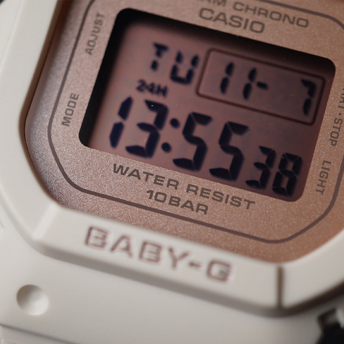 Casio Baby-G 37.9mm BGD-565SC-4 Resin White Pastel Case Pink Dial - Horology Story Youtube Store