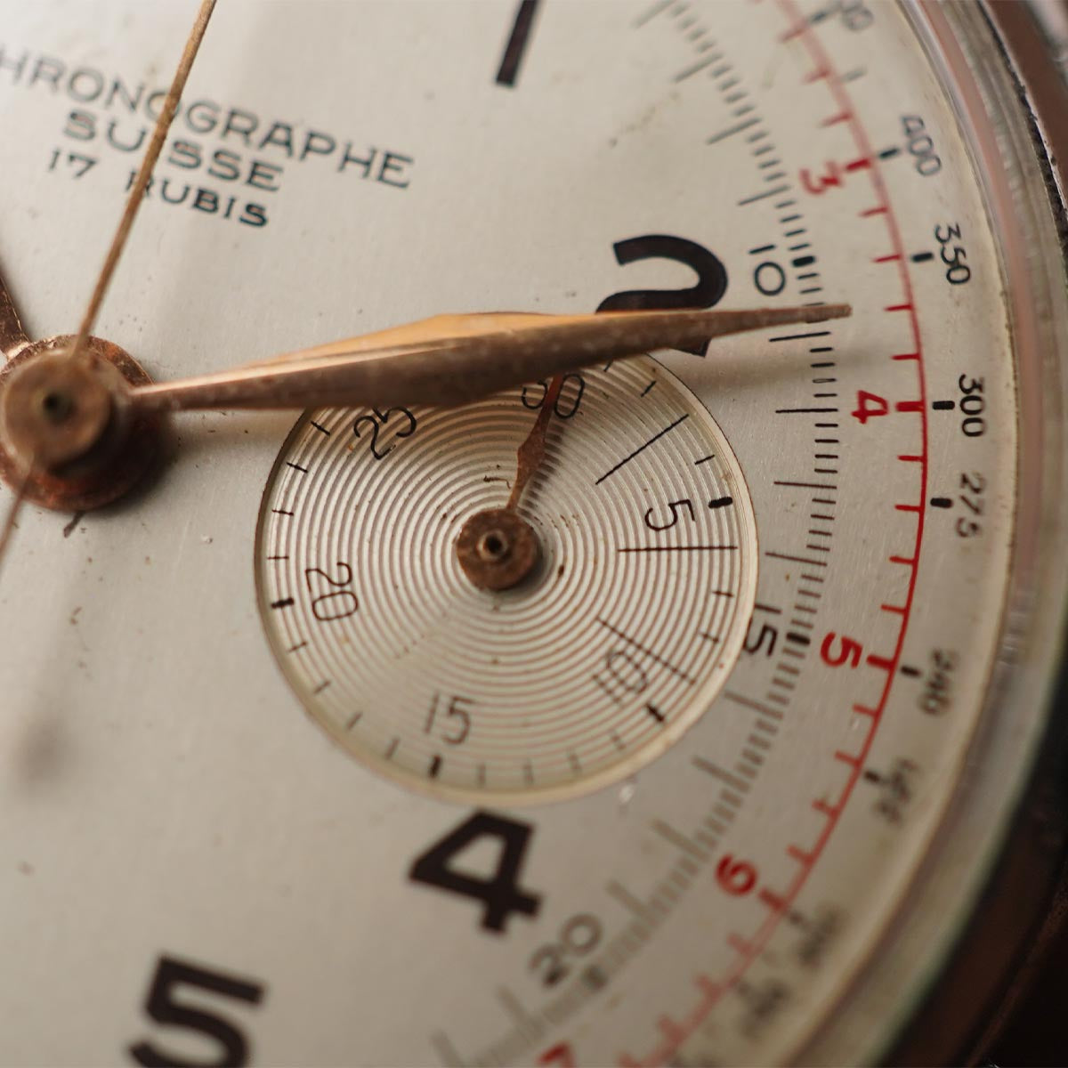 Chronographe Suisse Vintage Watch Patina Dial - Horology Story Youtube Store