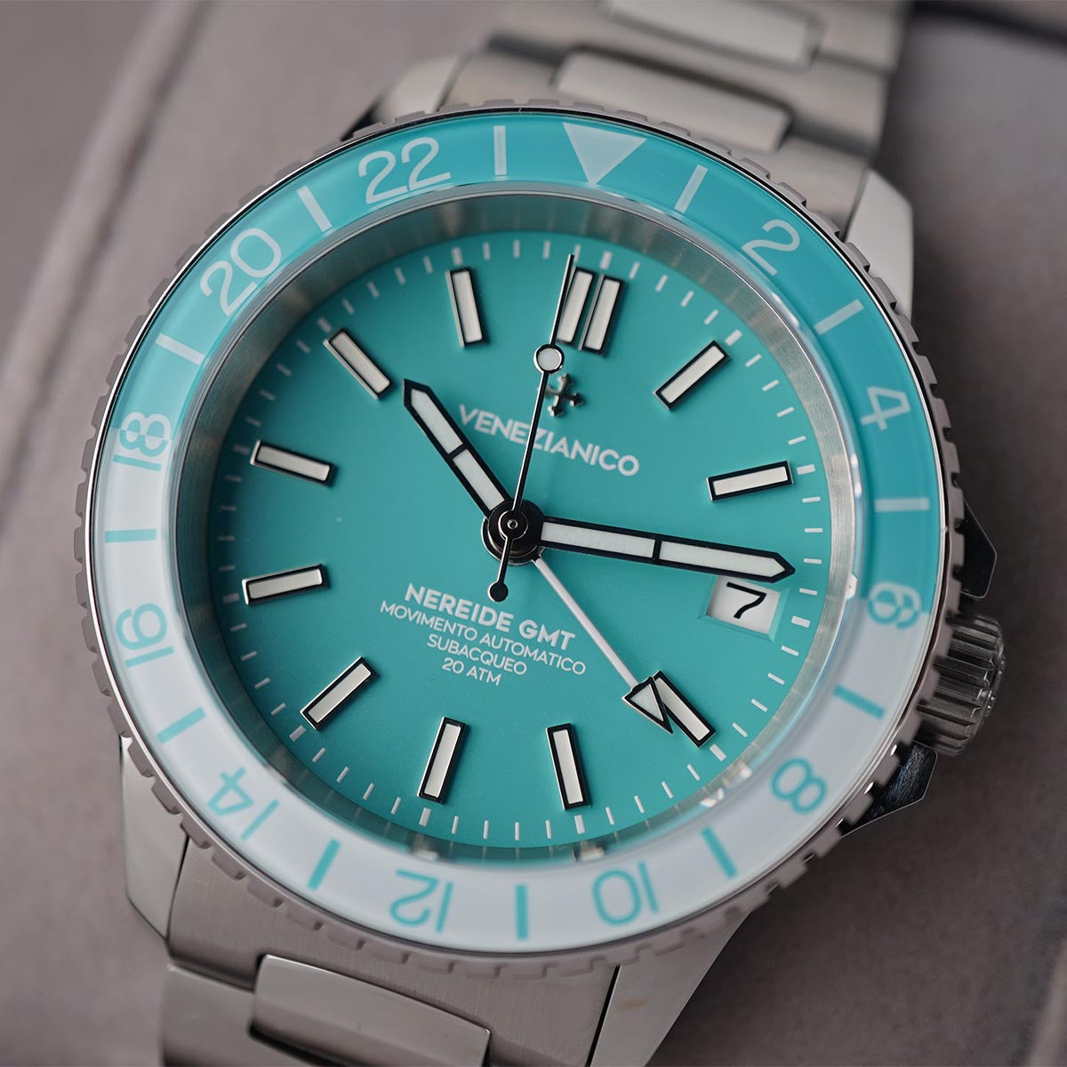 Venezianico Nereide GMT 39mm 3521505C Cielo - Horology Story Youtube Store