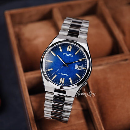 Citizen Tsuyosa NJ0151-88L Navy Blue Dial - Horology Story Youtube Store