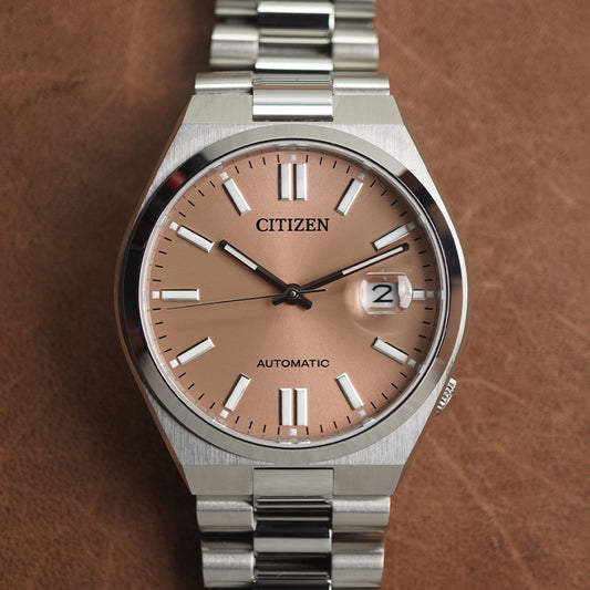 Citizen Tsuyosa NJ0158-89Y X Pantone Warm Sand Brown Dial - Horology Story Youtube Store