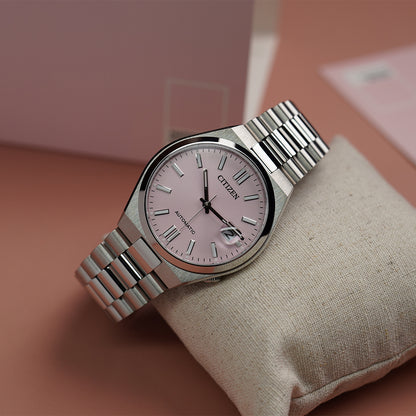 Citizen Tsuyosa NJ0158-89X X Pantone Dreamy Pink Dial - Horology Story Youtube Store