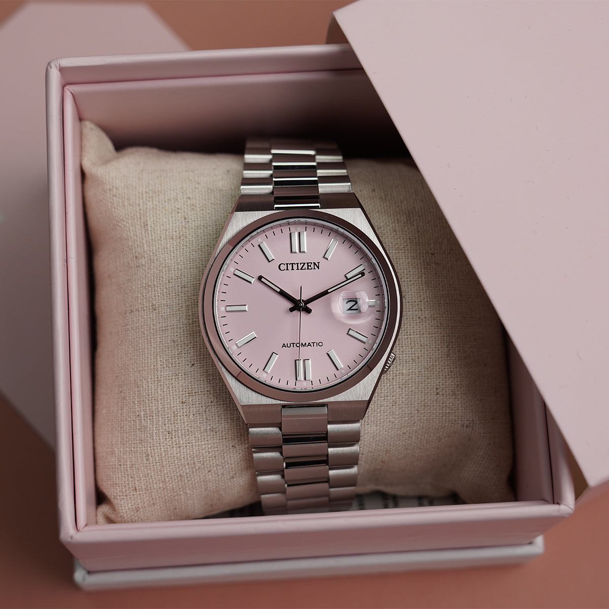Citizen Tsuyosa NJ0158-89X X Pantone Dreamy Pink Dial - Horology Story Youtube Store