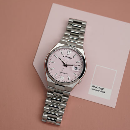 Citizen Tsuyosa NJ0158-89X X Pantone Dreamy Pink Dial - Horology Story Youtube Store