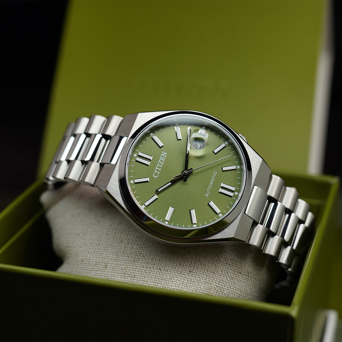 Citizen Tsuyosa NJ0158-89Z X Pantone Peaceful Green Dial - Horology Story Youtube Store