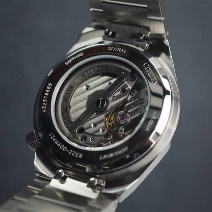 Citizen Tsuyosa Mechanical NK5010-51X Small Second Olive Green Guilloche Dial