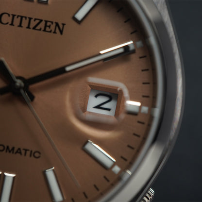 Citizen Tsuyosa NJ0158-89Y X Pantone Warm Sand Brown Dial - Horology Story Youtube Store