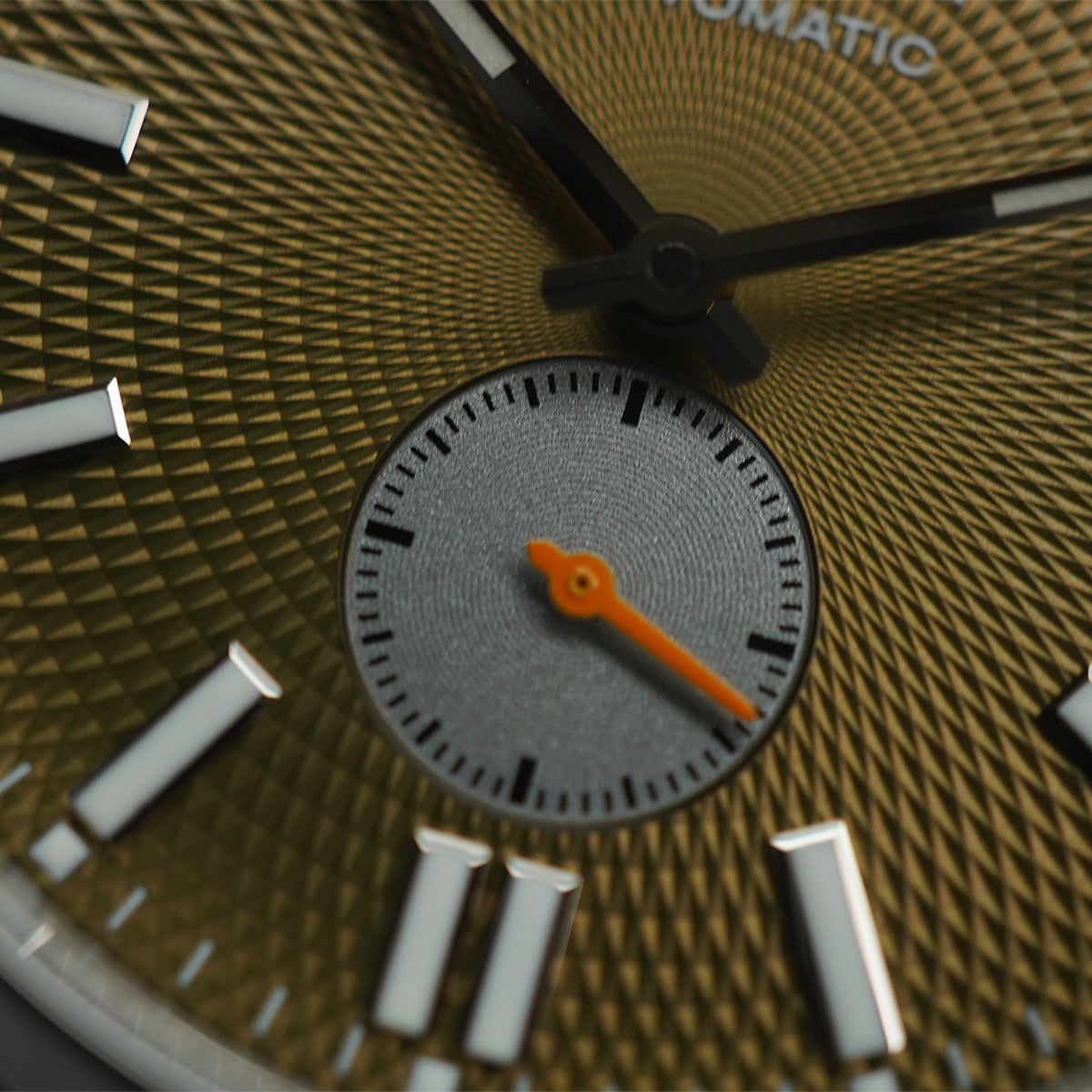 Citizen Tsuyosa Mechanical NK5010-51X Small Second Olive Green Guilloche Dial