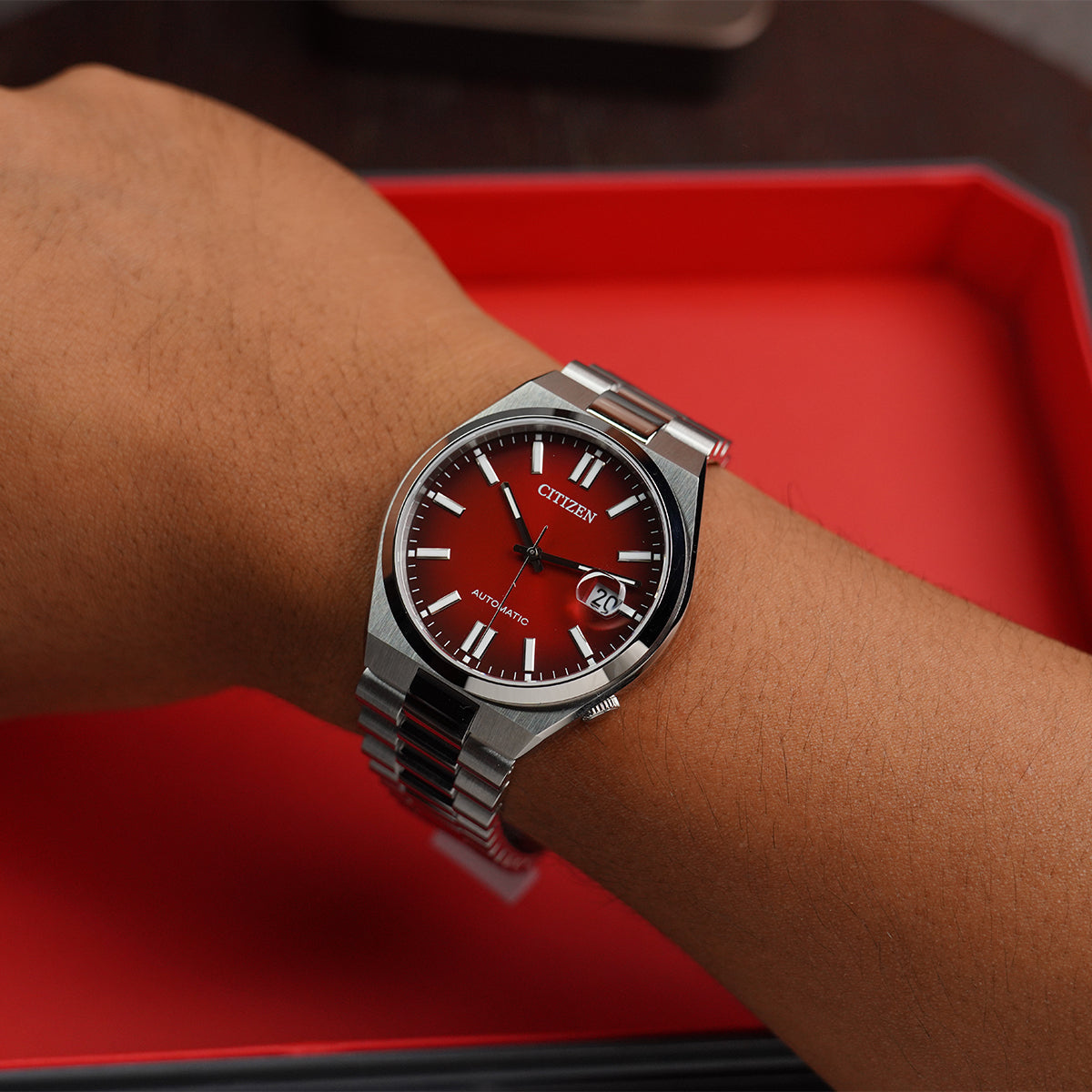 Citizen Tsuyosa NJ0150-56W Burgundy Dial