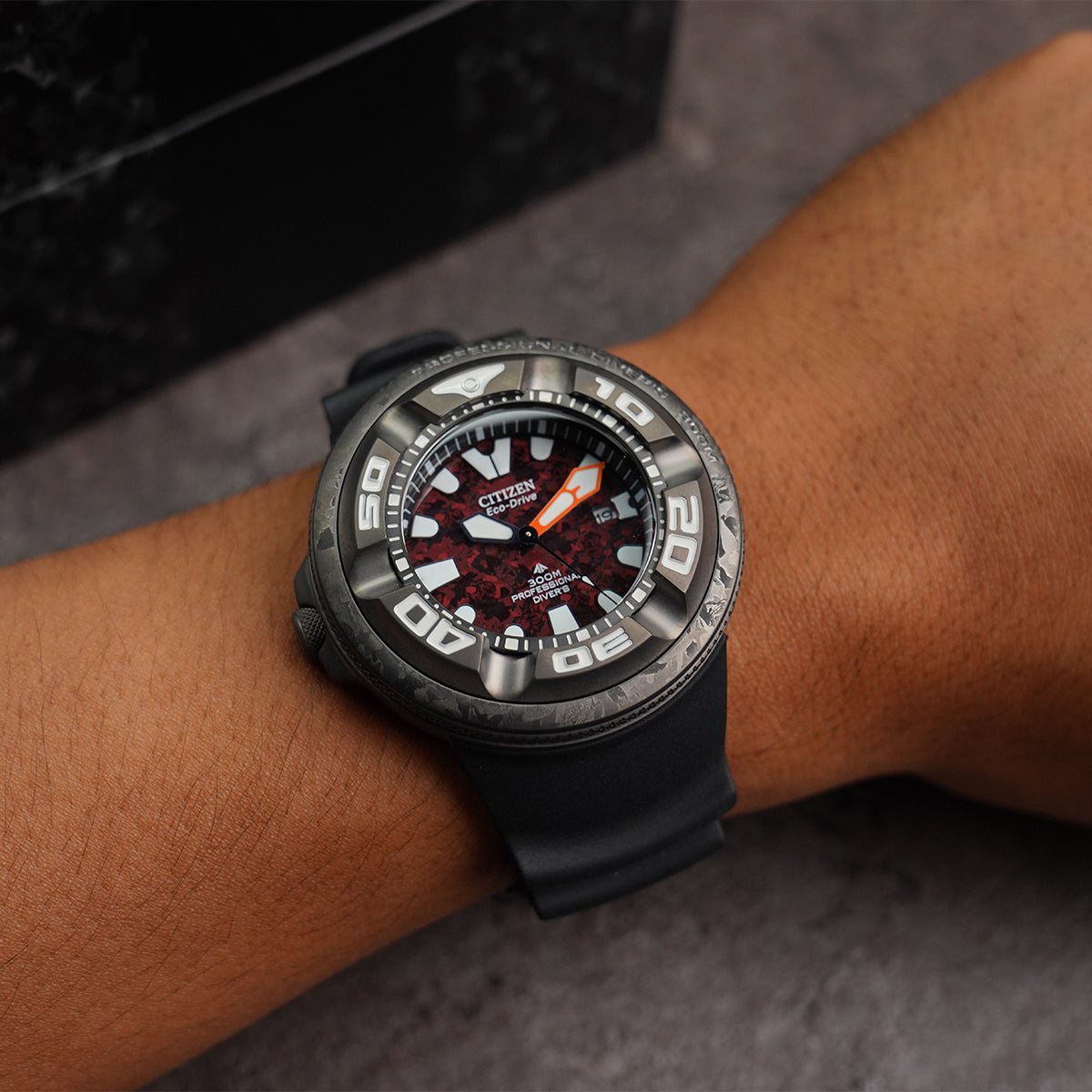 Citizen Promaster Marine Godzilla LTD BJ8059-03Z Black Red Dial