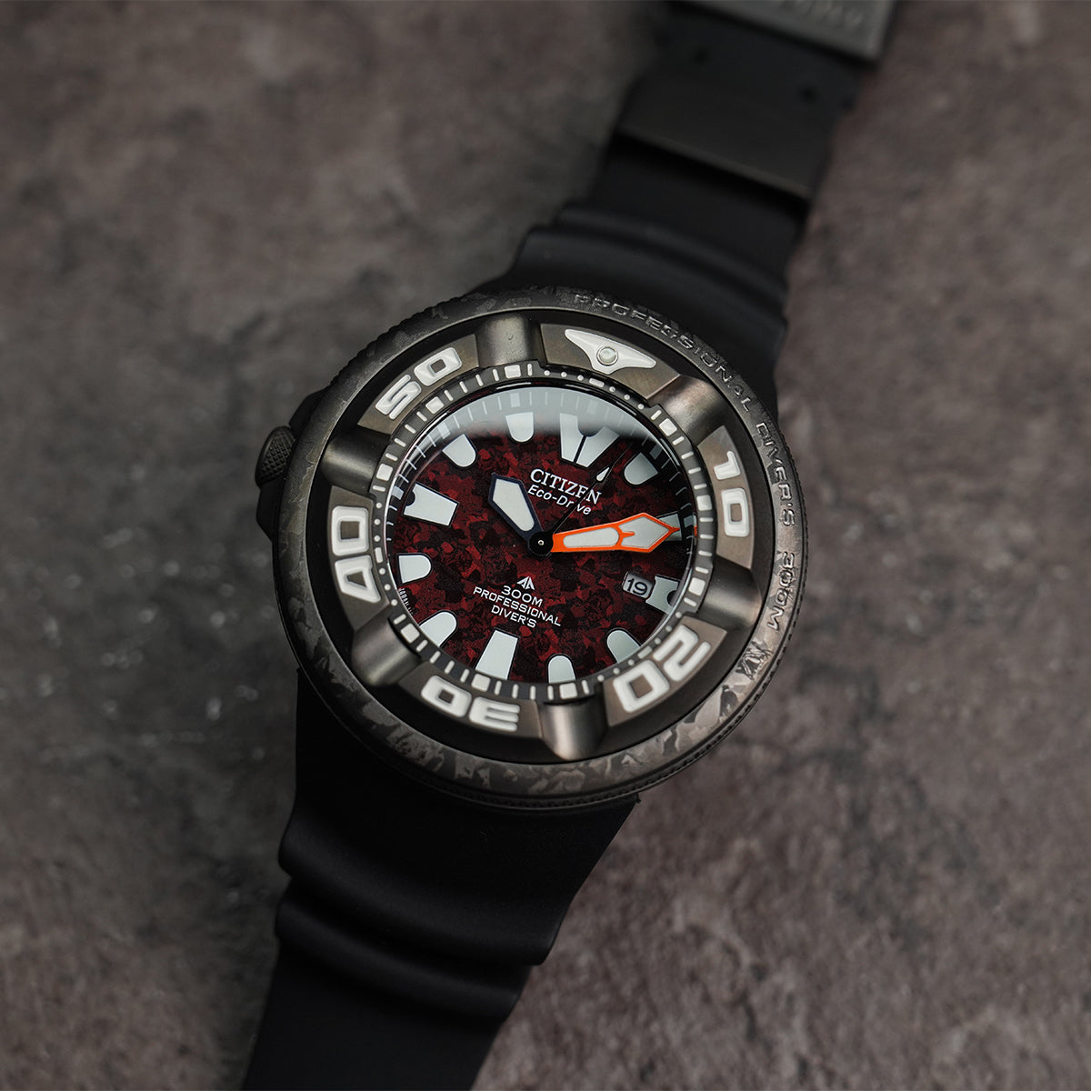 Citizen Promaster Marine Godzilla LTD BJ8059-03Z Black Red Dial