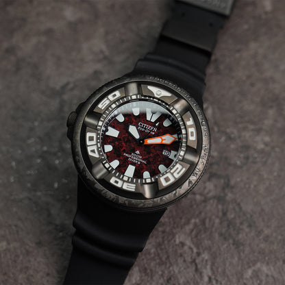 Citizen Promaster Marine Godzilla LTD BJ8059-03Z Black Red Dial