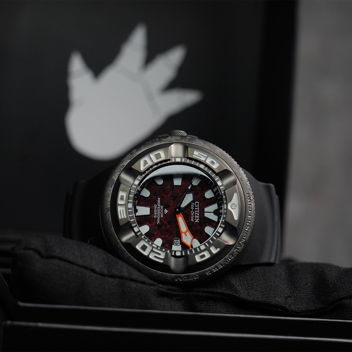 Citizen Promaster Marine Godzilla LTD BJ8059-03Z Black Red Dial