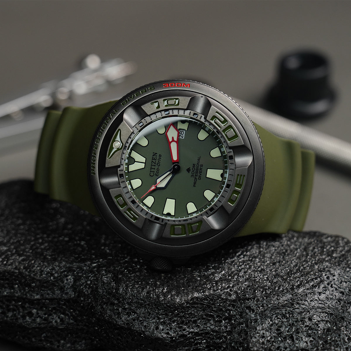 Citizen Promaster Marine BJ8057-17X Army Green Dial