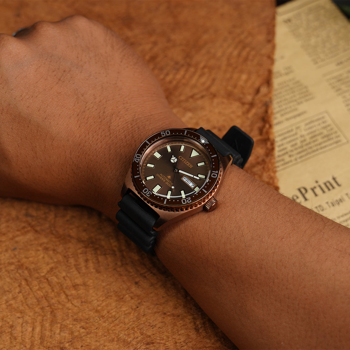 Citizen Promaster NY0125-08W Light Brown Dial