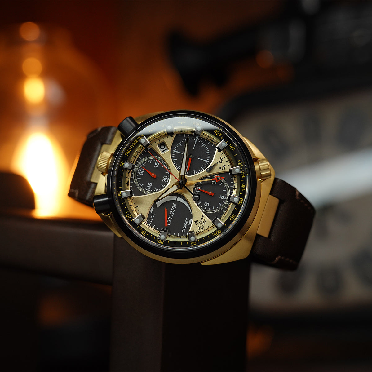 Citizen Promaster Tsuno Chrono Racer Limited Edition AV0072-01X Black Gold Dial