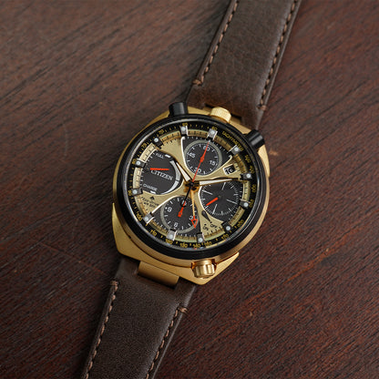 Citizen Promaster Tsuno Chrono Racer Limited Edition AV0072-01X Black Gold Dial