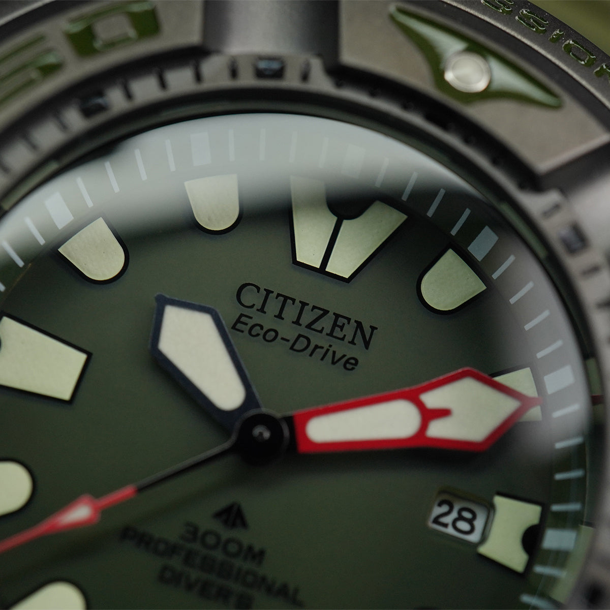 Citizen Promaster Marine BJ8057-17X Army Green Dial