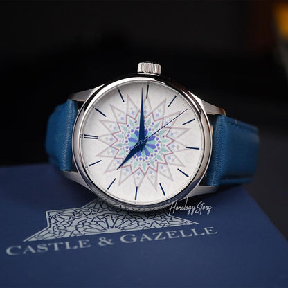 Castle & Gazelle Zellij Blue Dial Quartz V2 - Horology Story Youtube Store