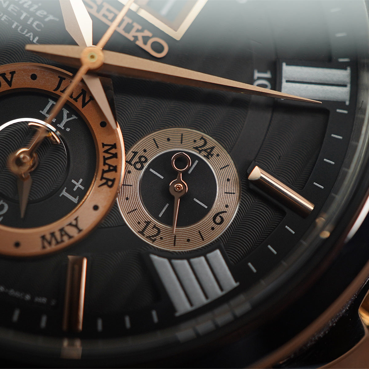 Seiko Premier SNP149P2 Kinetic Perpetual