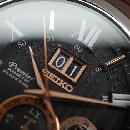 Seiko Premier SNP149P2 Kinetic Perpetual