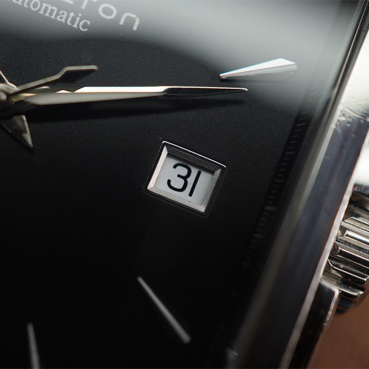 Hamilton JazzMaster H324150 Black Square Rare Vintage